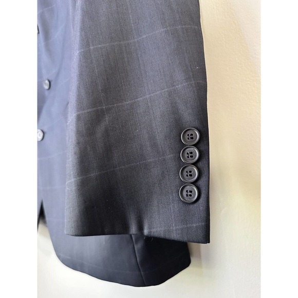 Andrew Fezza Men's Blazer Sport coat Jacket  armpit to armpit 45 inches Blue - Picture 4 of 15